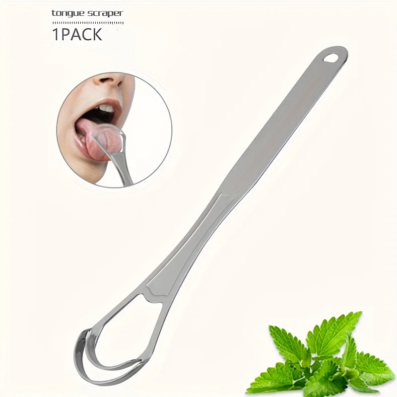 Tongue Scraper Metal - 이중층 혀 클리너 브러시 스테인리스 스틸