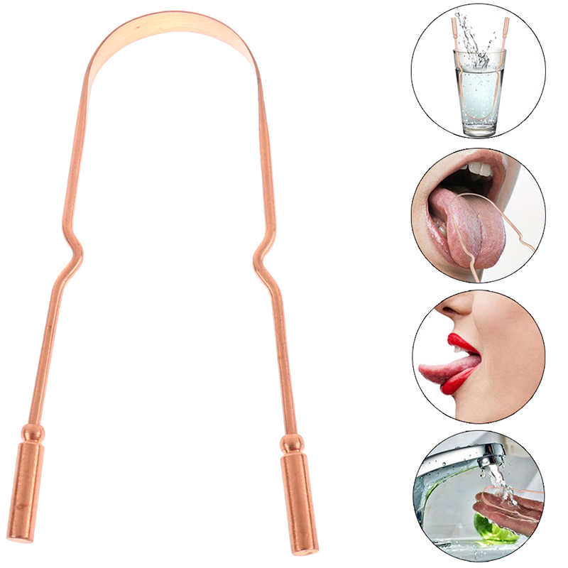 Tongue Scraper Metal - 1Pc 순수 구리 혀 스크레이퍼 구강