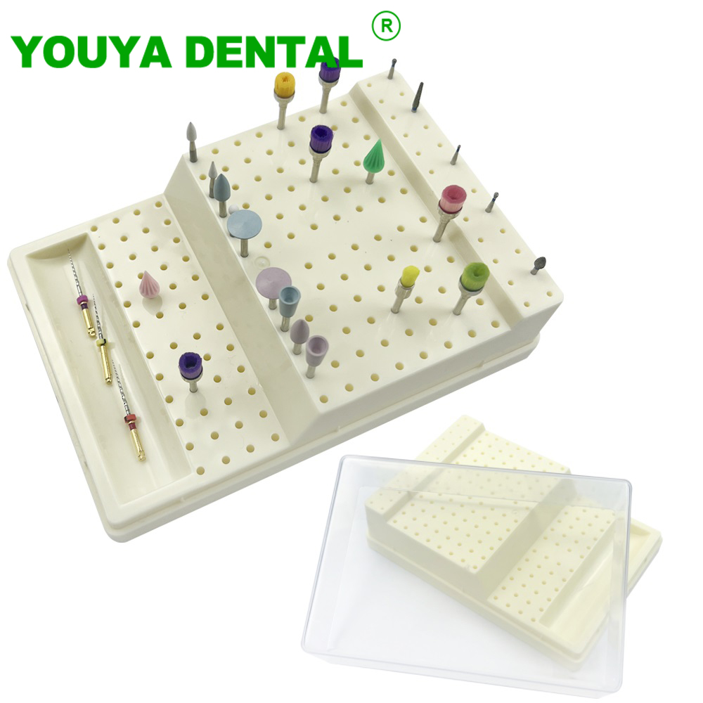 Teeth Whitening Gel For Trays - 168 구멍 플라스틱 치과 Burs 상자