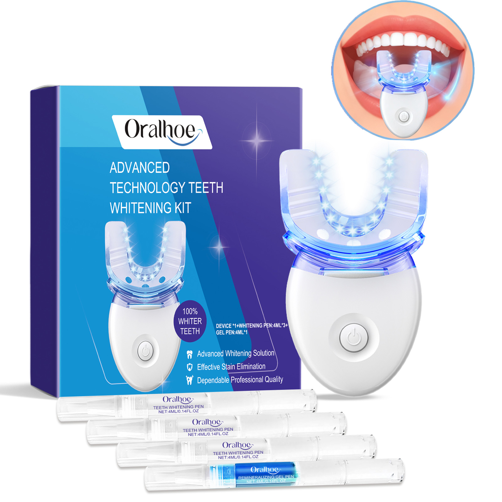 Teeth Whitening Doctor - 전문 치아 미백 LED 라이트 키트