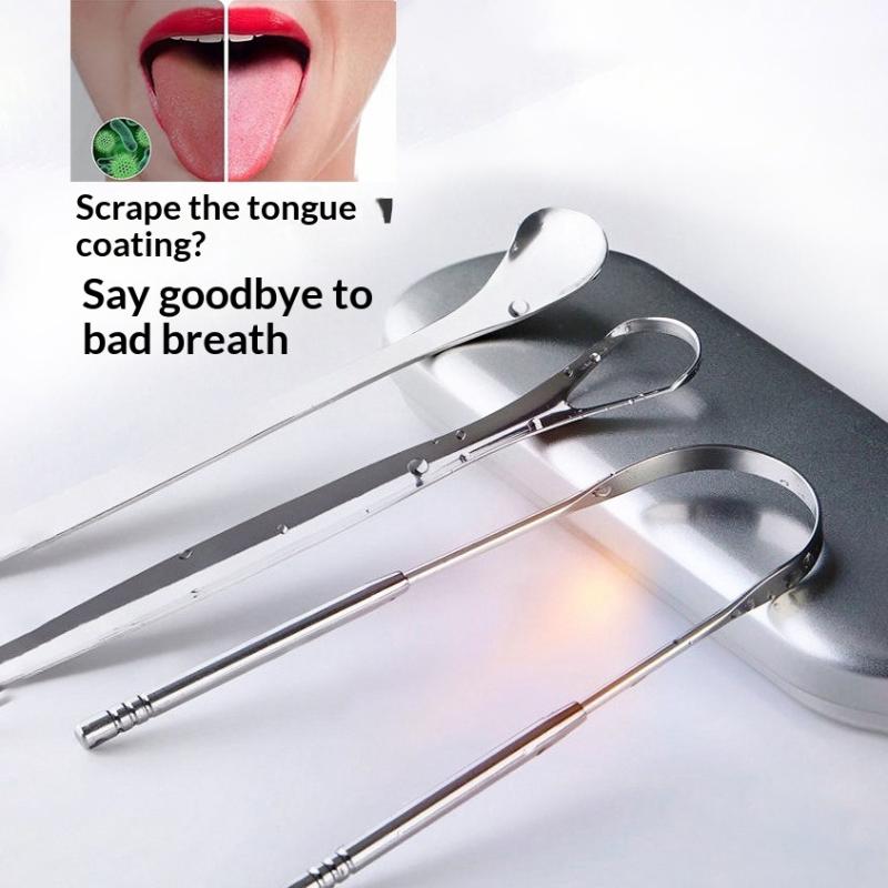 스테인리스 스틸 혀 스크래퍼 세트, 재사용 가능한 금속 - Tongue Scraper Metal 리뷰 및 가격